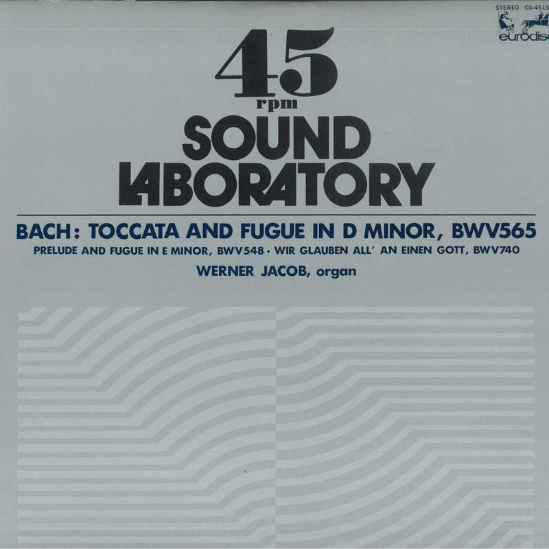 

LP Record WERNER JACOB - Bach: Toccata And Fugue In D Minor, OX4510K EURODISC 1977 Japan Classical Used