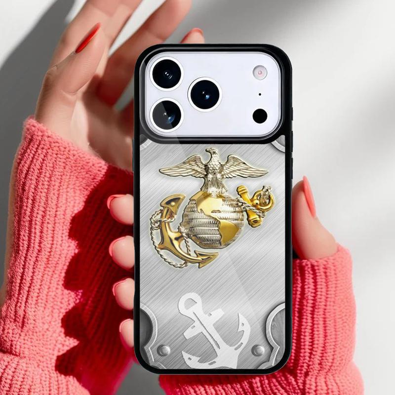 USMC Marine Corps Phone Case for iPhone 17 Air 16e 15 14 13 Pro Max Back Cover for 12 11 Pro Coque