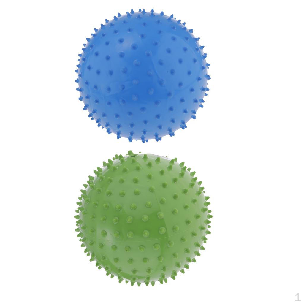 

2 Piece 9 Inch Soft Knobby Balls Children Bouncing Toy Yoga Relaxation 02