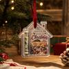 Christmas Ornament - 2D Flat Acrylic Holder Hanging Decoration for Gift Cards and