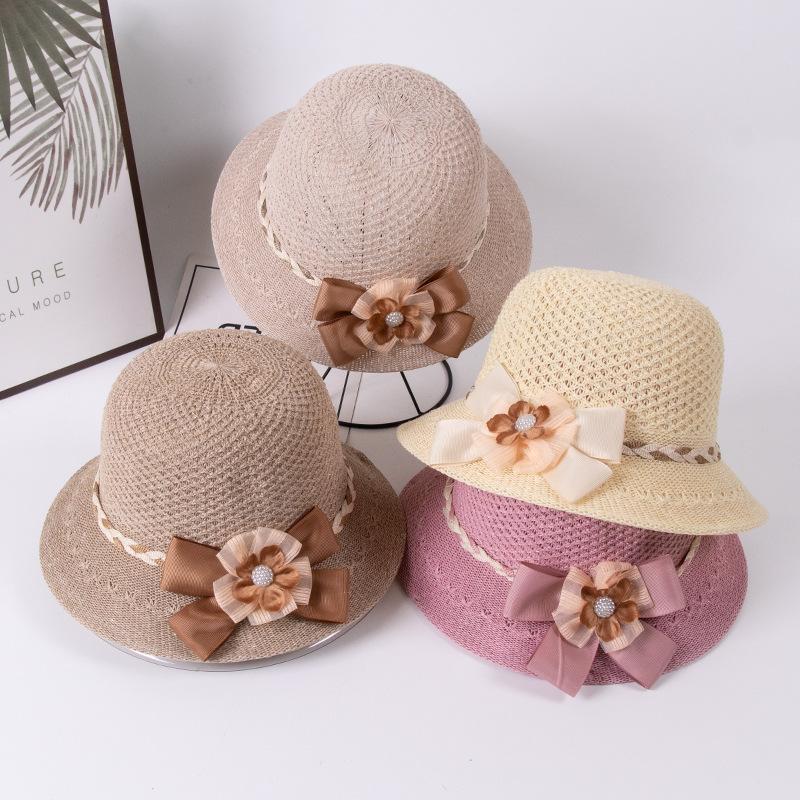 Women's Summer Hats Wide-Brimmed Foldable Sunhat Trendy Breathable New Bucket Hat