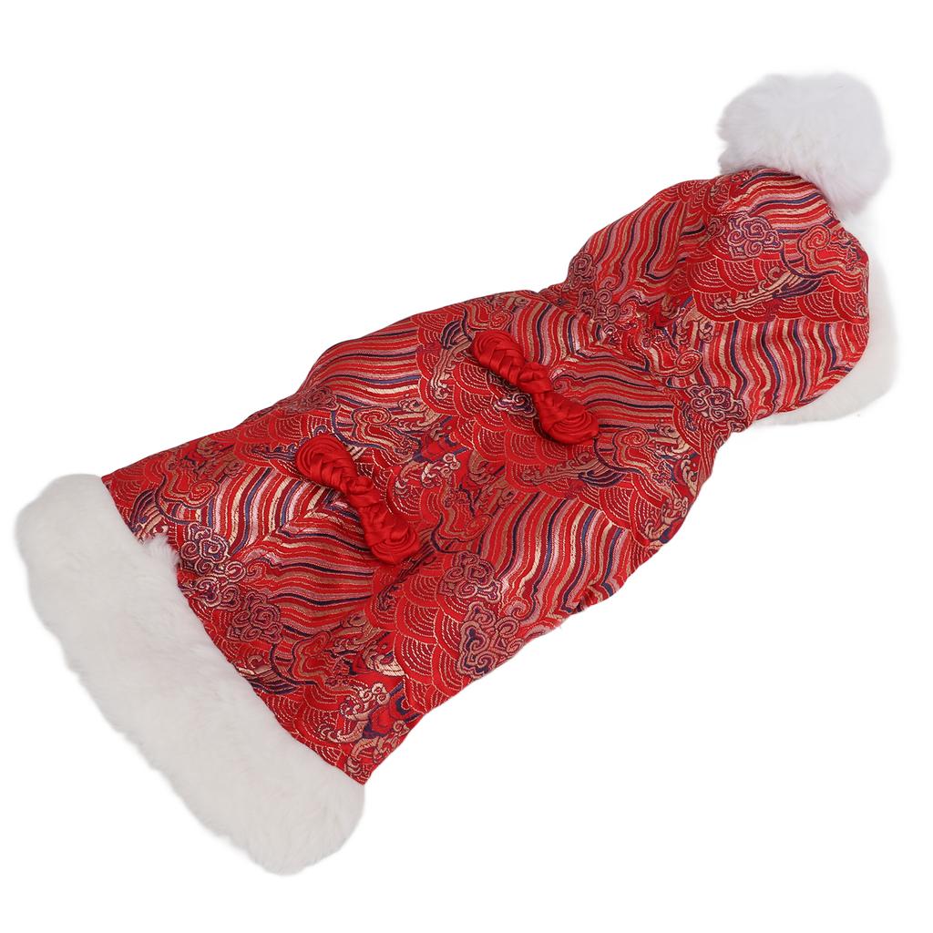 Hunde Tang Anzug Kleidung Herbst und Winter Exquisite Chinesischer Stil Kleidung für Haustierhunde