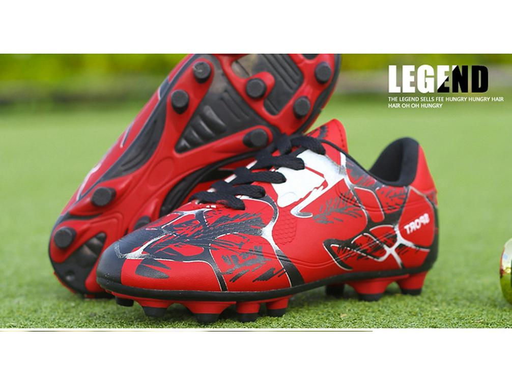 New Unisex Outdoor Soccer Shoes for Kids and Teens - Long Stud, Trendy Design for Students