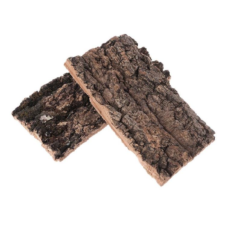 Natrual Flat Cork Bark Reptiles Terrariums Ornament for Water for Tank Terrarium