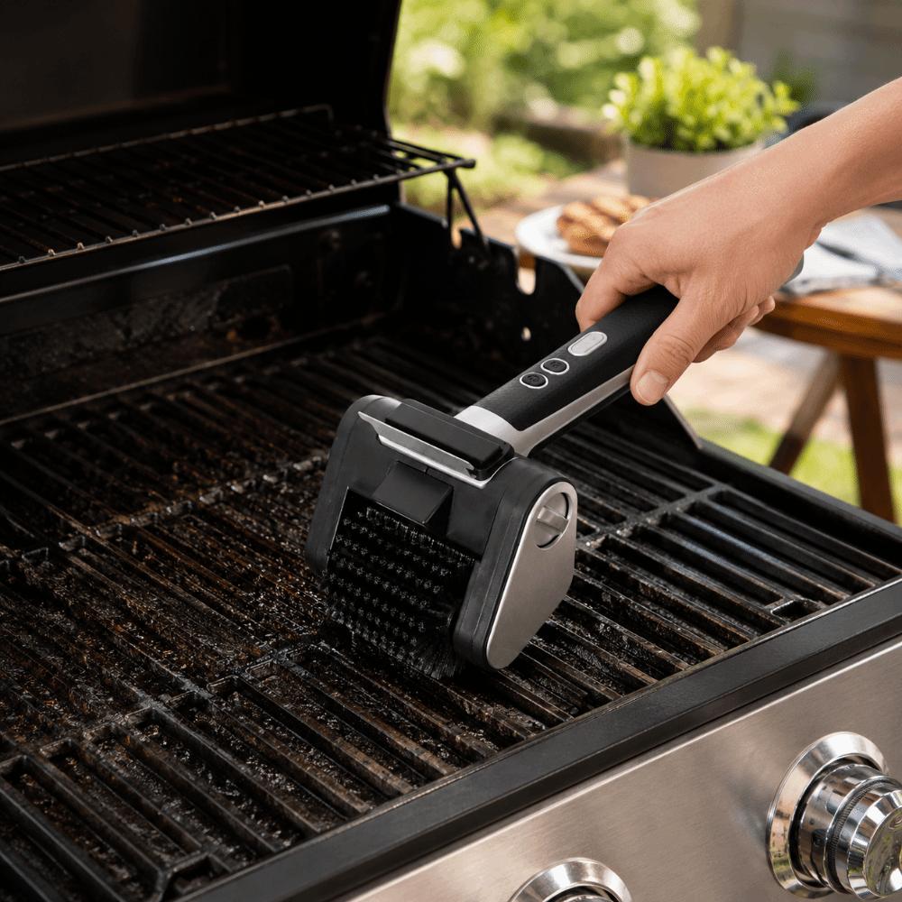 Premium Stainless Steel Electric Scrubber Grill Rack Cleaner for 5V/2A 2600mAh Home Backyard
