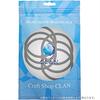 Made Japan hair ties thin 6-piece set thickness 2.5mm no knot (brown)
