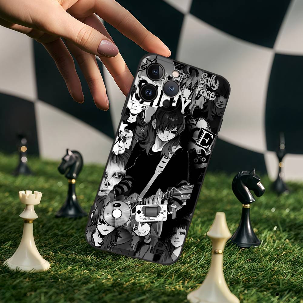 

Fashion S-Sally Face Thriller Game Phone Case For Iphone 15 11 13 14 16 17 Pro Max Plus X Xr Xs Max 12mini Cover Case iPhone 14 plus