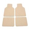 4 Pieces Premium Leather Car Floor Mats Stylish Durable Protective Fit All Vehicles Interior Foot Pad Easy Clean Amagi