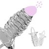 Reusable Condom Penis Sleeve Penis Ring Delayed Ejaculation Dildo Enlargement Penis Erection Sex Toy Men's Adult Products