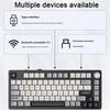Mechanical Keyboard Bluetooth-Compatible/2.4G/Type-c Wired Three-mode Connections Full-key Hot-swap 81 Keys Keyboard