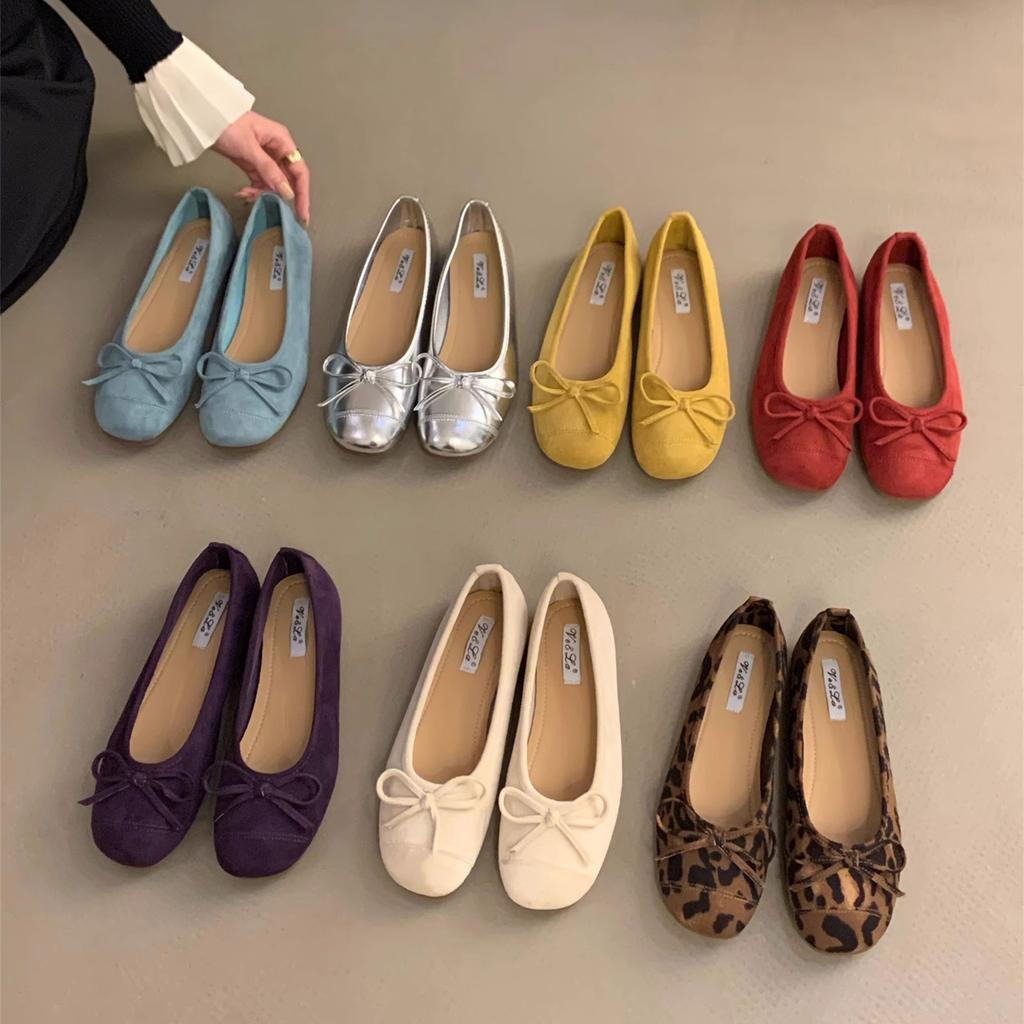 French small fragrant silver single shoes women's shoes spring and autumn 2025 new summer flat small red gentle evening shoes