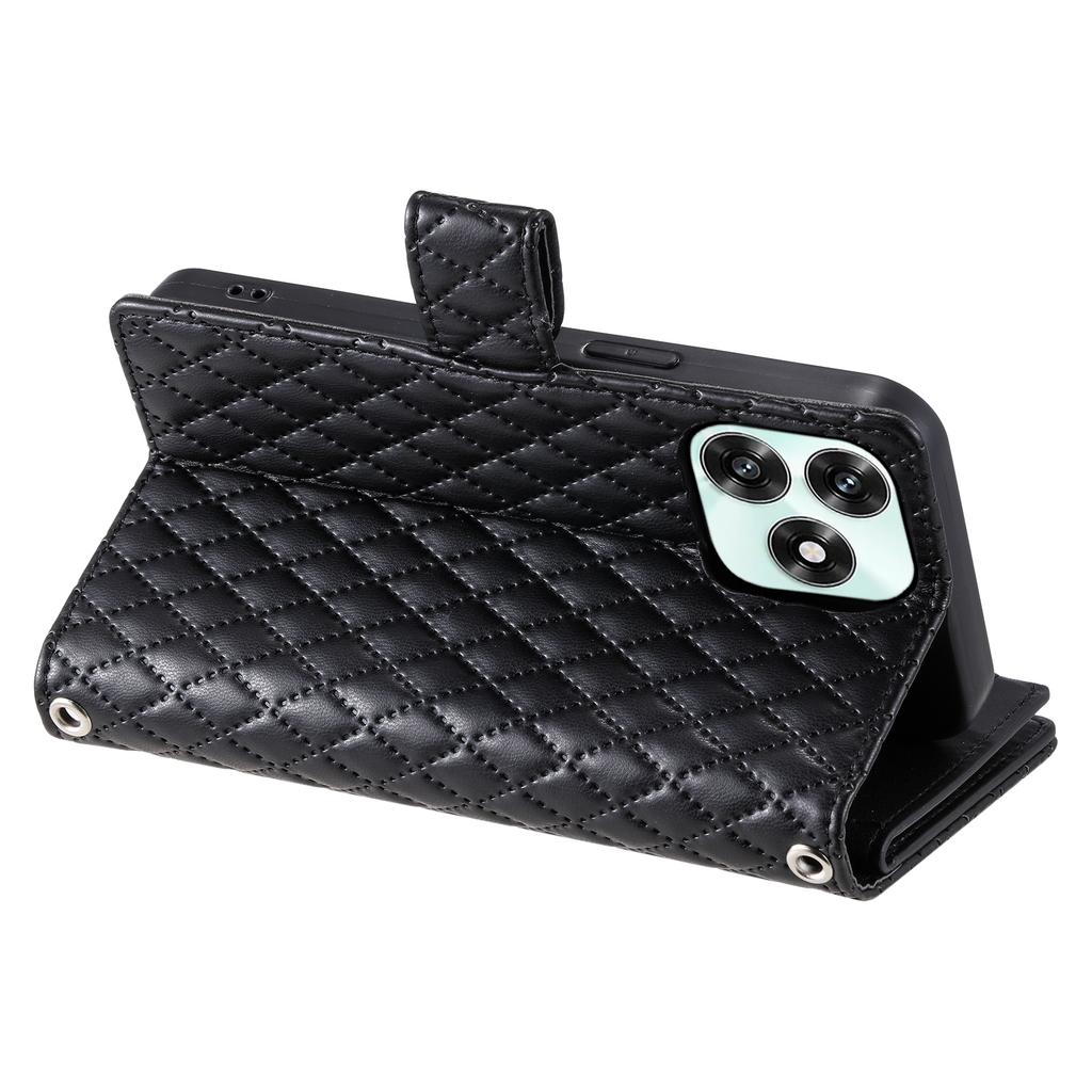 Phone Case For Honor Play10A 4G / X5c Plus 4G / X5c 4G Zipper Pocket Glitter Leather Phone Cover with Wrist Strap