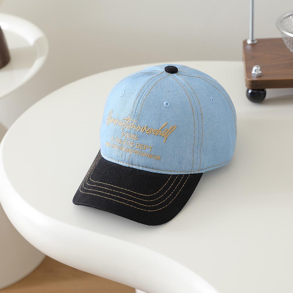 Kids' Denim Baseball Cap - Boys & Girls Spring/Autumn Fashion Sun Protection Hat
