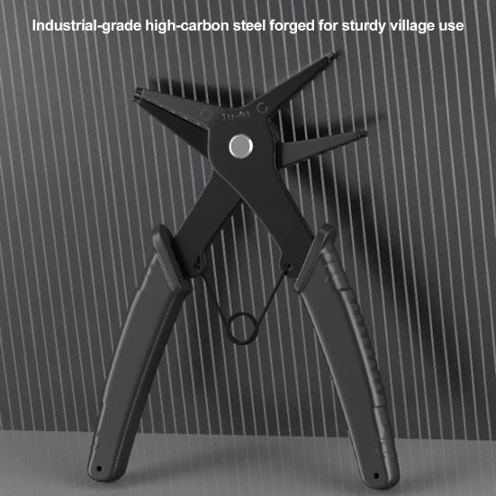 Retaining Ring Pliers with Ergonomic Grip Handle Portable Multifunctional 2-in-1 Dual-purpose Snap Ring Pliers Retaining Ring Pliers