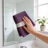 Kitchen Dish Cloth Fish Scale Edge Doublesided Water Absorber For Glasses And Surfaces