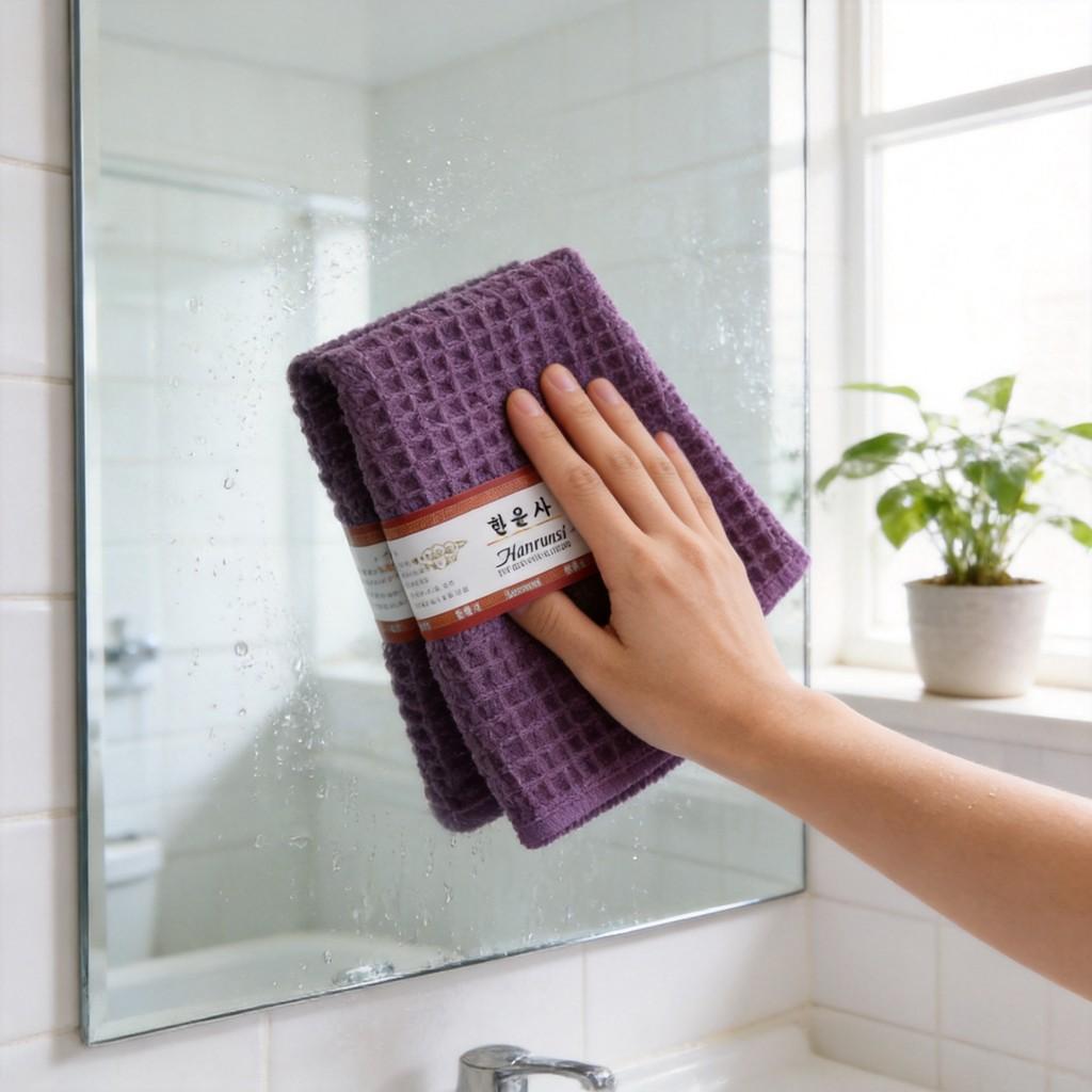 Kitchen Dish Cloth Fish Scale Edge Doublesided Water Absorber For Glasses And Surfaces