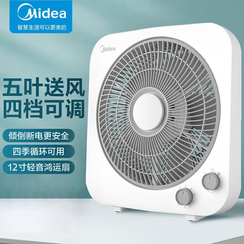 Midea 12-Inch Desktop Fan with Timer CN plug (adapter included)