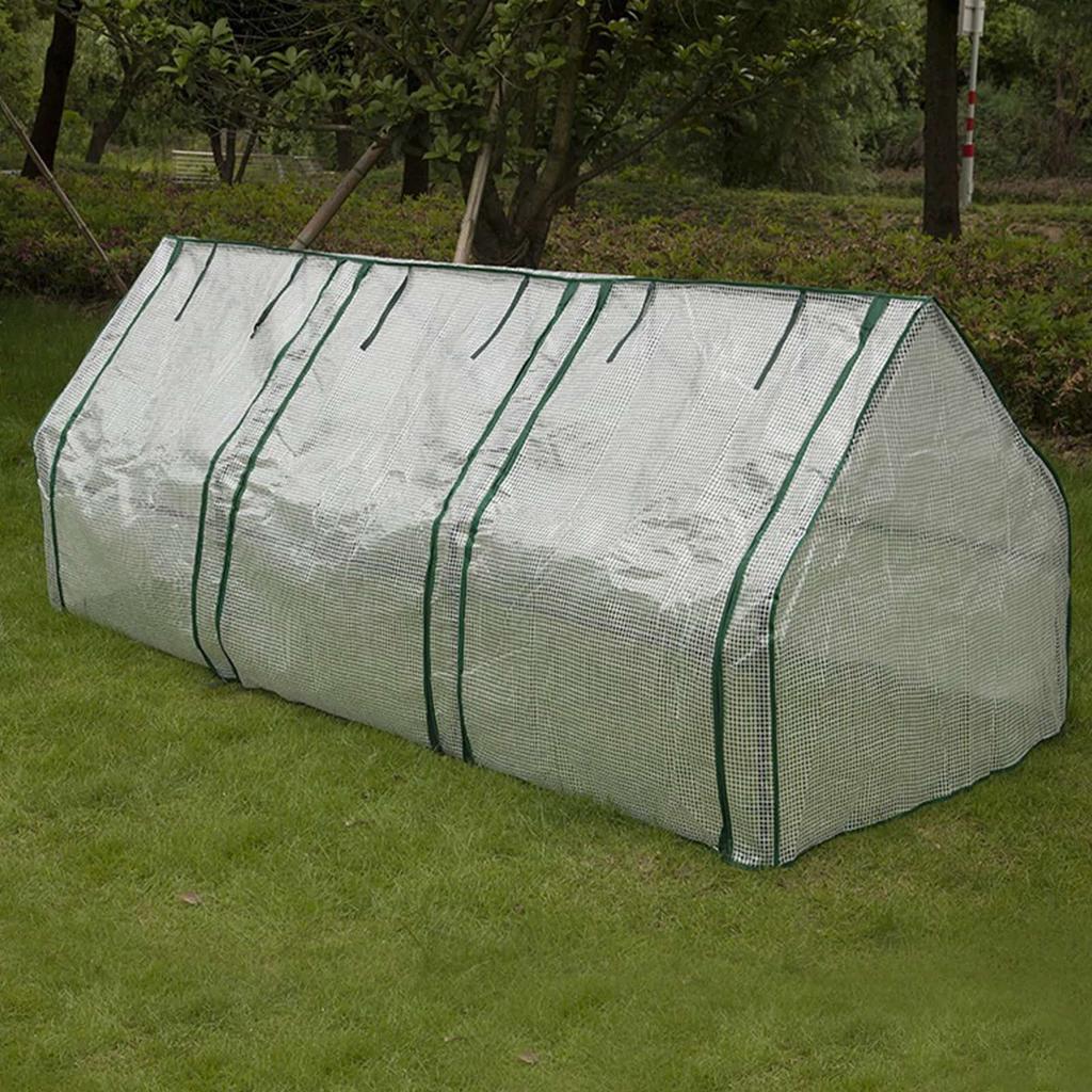 240*90*90cm Reinforced PE Greenhouse Cover Balcony Simple Greenhouse Cover For Outdoors Winter Planting Bracket Not Included