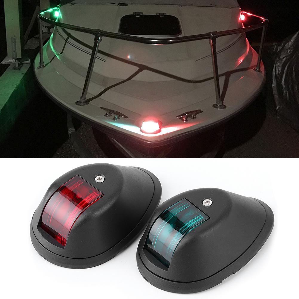 DC12V24V 3W LED Navigation Licht Signal Lampe IP66 Wasserdicht für Marine Boot YachtBlack