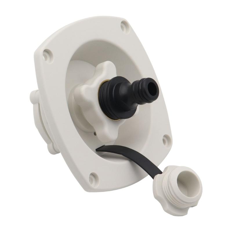 Raccordi Rapidi per Sistema Idrico del Camper Adattatori Filettati in Ottone Anti-Perdita Materiale PP Resistente per Campeggio