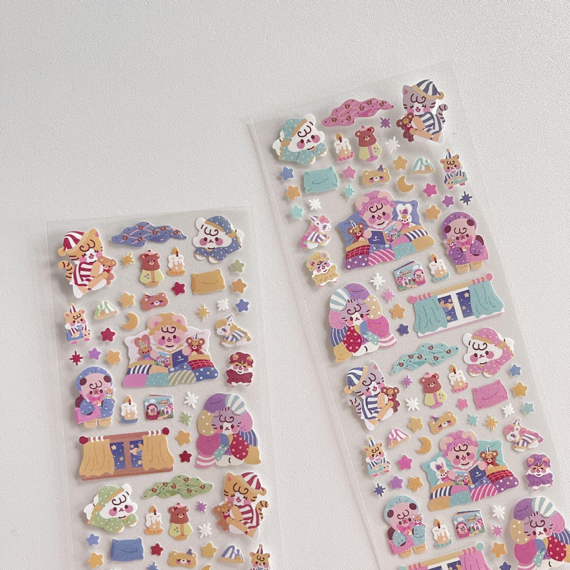 Милый мультфильм Декоративная лазерная наклейка INS Gooka Декоративная наклейка — фото 5