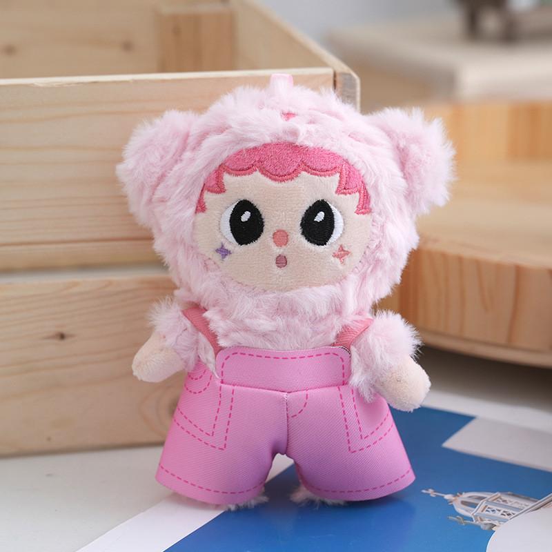 Colorful And Cute Bear Plush Keychain Soft Pp Cotton Stuffed Toy Bags For