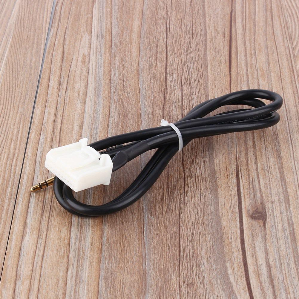 3.5MM AUX Audio Radio MP3 Player Earphone Phone Input Adapter Cable For Toyota