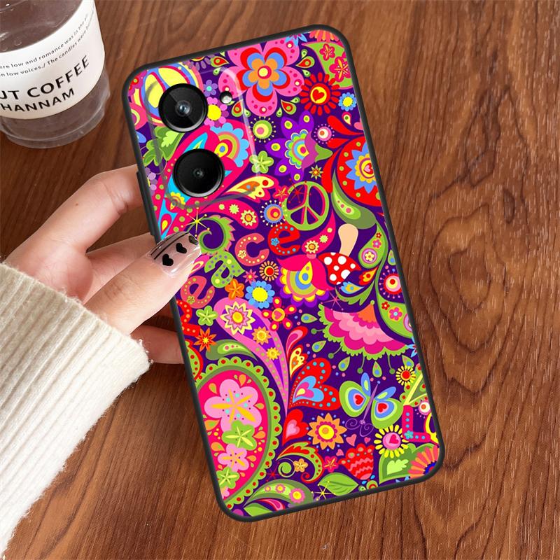 Hippy Hippie Psychedelic Art Peace For Realme 15 Pro GT7 GT6 10 11 12 13 14 Pro Plus C75 C71 C65 C63 C61 C53 C67 C35 C55 Case