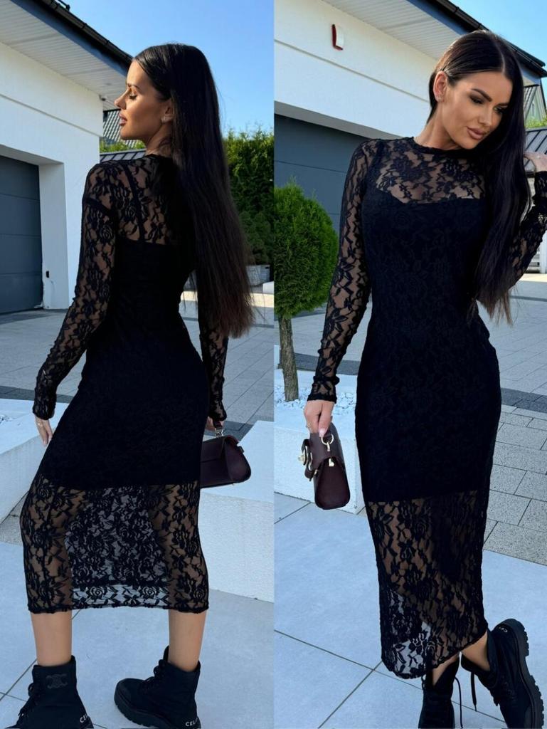 2024 Long Sleeve Lace Dress