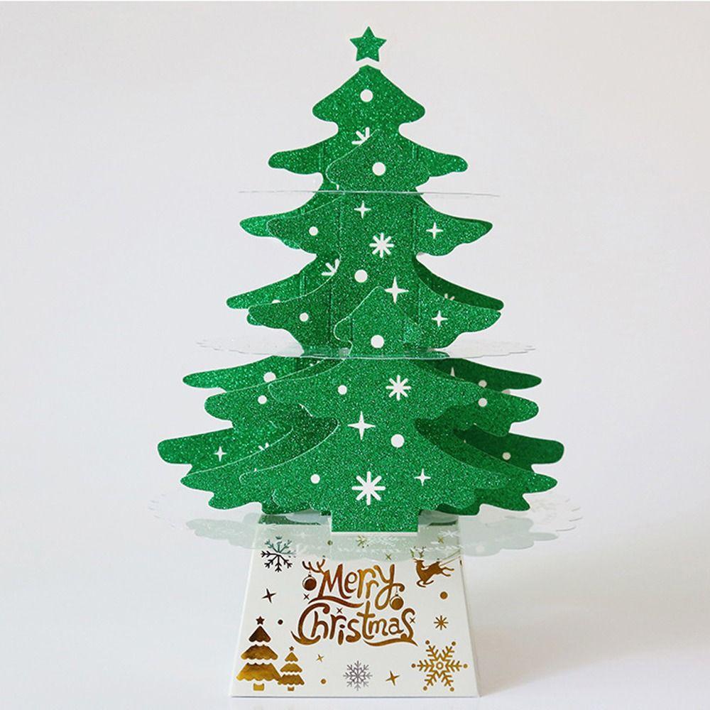 

Фестиваль Рождественский подарок Благодарственная открытка Украшения на елку ручной работы Подарки на Новый год Green-Without Light