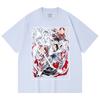 230 Gsm 100% Cotton Jujutsu Kaisen V65 Yuta Print Unisex Heavy Cotton T Shirt