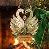 Acrylic Light Catcher Stained Glass Style Swan Pendant Decorative Suncatcher for Window Car Pendant And Christmas Tree Ornament Colorful Reflector,