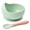 Silicone Baby Feeding Bowl Tableware For Kids Waterproof Suction Bowl With Spoon Children Dishes Kitchenware Baby Stuff