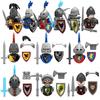 Medieval Castle Soldiers Dark Knight Wolf Pack Warrior Atlanta Swordsman Tribal Warriors Ancient Military Figures Building Block