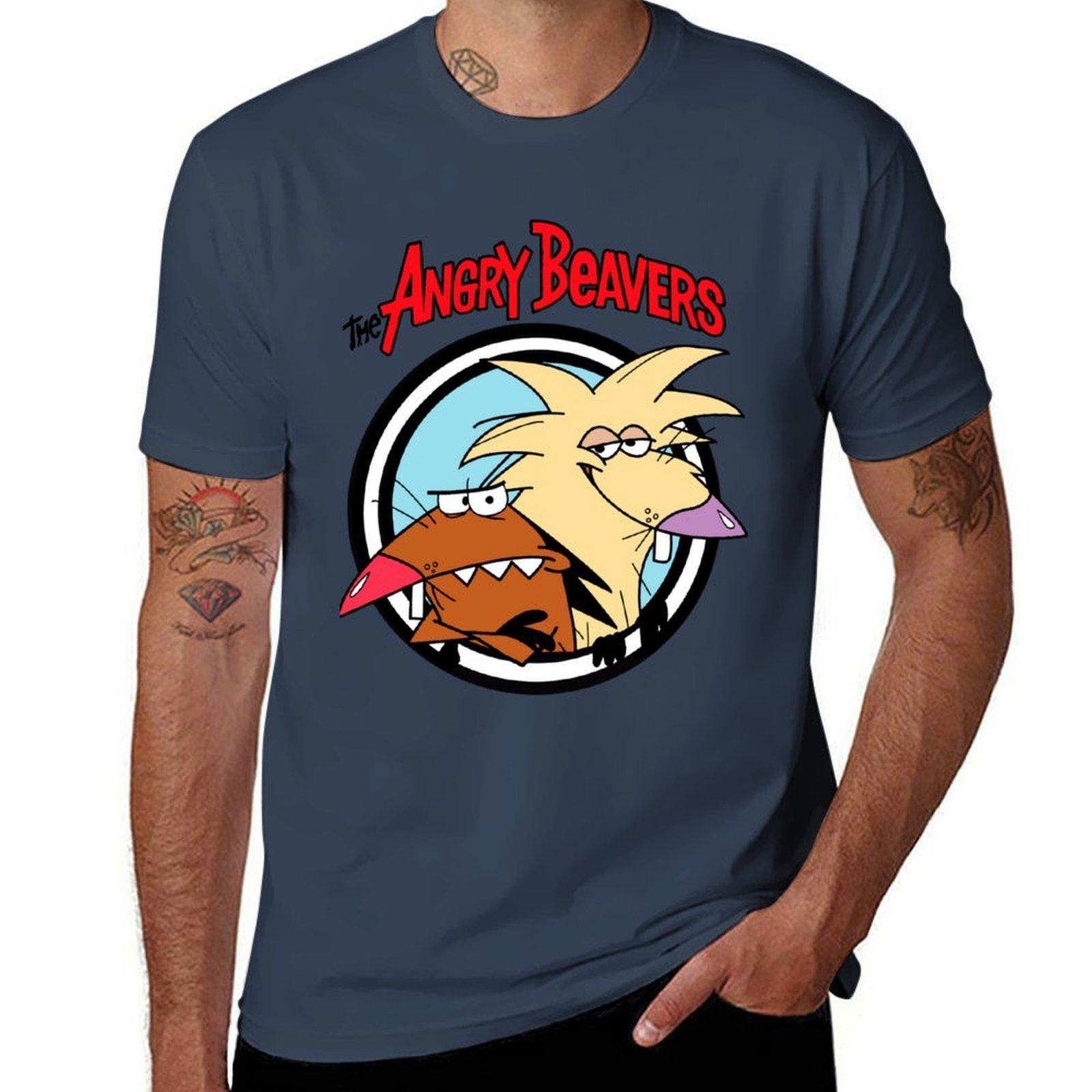 Birthday Gifts Angry Cartoon Tv Series Beavers Awesome For Music Fans TShirt Holiday All Match TShirt S