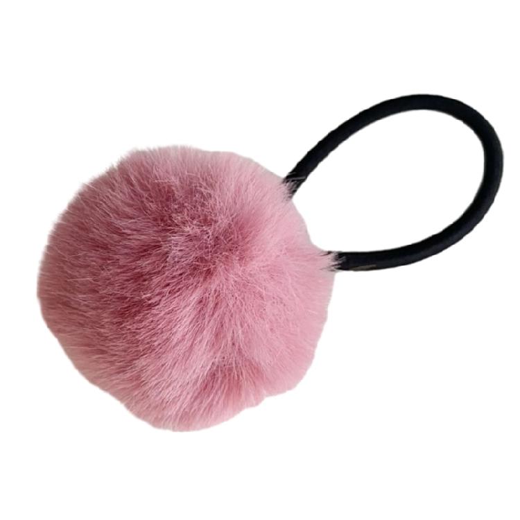 2 Pcs Girls Cute Hair Rope Non-Slip Pompoms Hair Tie Scrunchie Hair Accessories