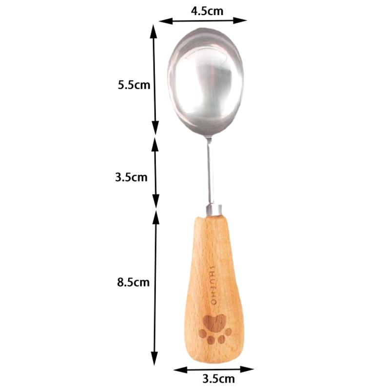 

1Pcs Stainless Steel Ice Cream Spoon Thickened Cute Soup Spoon Multifunctional Durable Dinner Scoop Dessert Outdoor Tableware