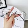 Mode Retro Metall runder Rahmen Anti Blaulicht Brille Frauen Computer Gaming Augenschutz klassische Brille schlichte Brille
