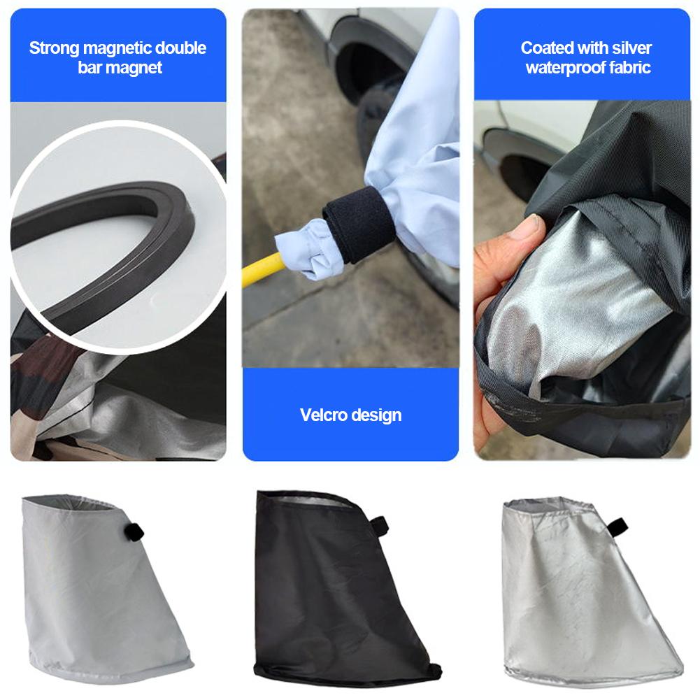 

Крышка порта зарядного устройства для электромобиля, магнитная, водонепроницаемая, пылезащитная, красивая, всесторонняя защита на 360° для электромобиля прозрачный