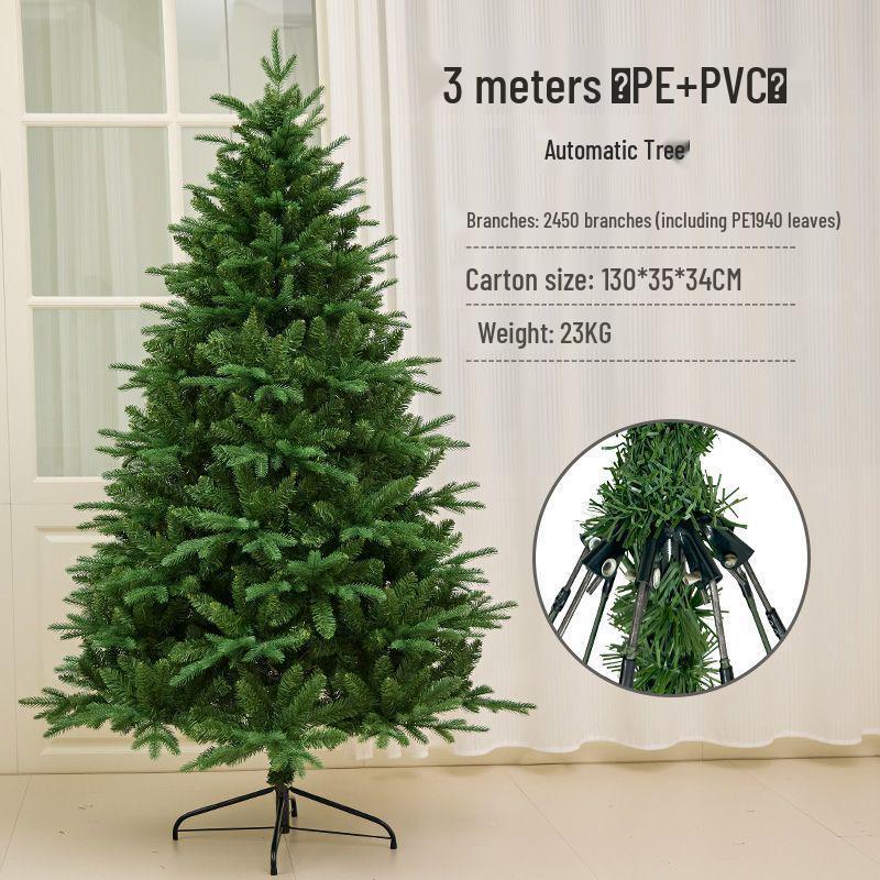 2025 High-End Luminous PE Christmas Tree: Encrypted Bare Tree for Elegant Home Decoration