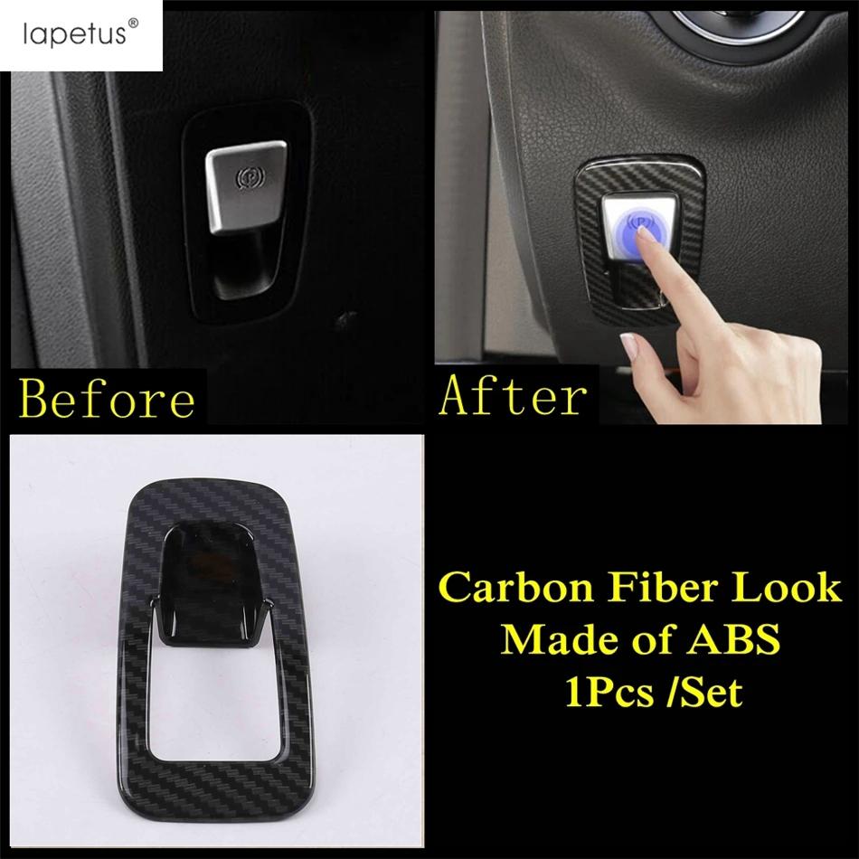 Декоративная крышка кнопки электрического стояночного тормоза (EPB) для интерьера Benz C CLASS W205 C200 C260 GLC X253 E Class W213 E300 Carbon Fiber Look