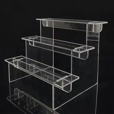 1-5 Stufen Acryl Aufsteller Transparent Leiter Handgefertigtes Modell Ausstellungsständer Für Cupcake Parfüm Puppe Blind Box Aufbewahrungsregal