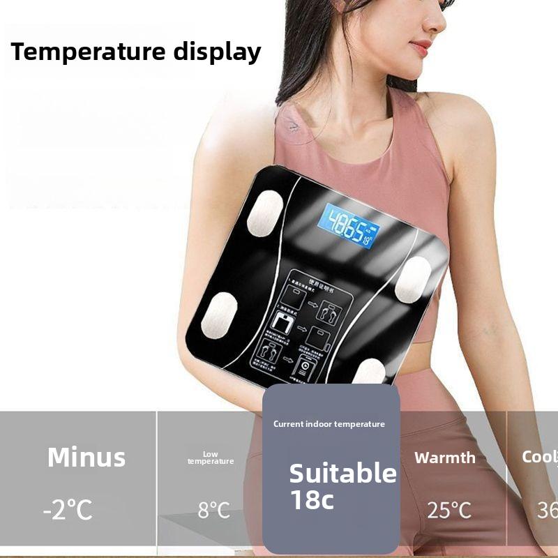 Spezielle elektronische Waage für Körpermanagement und Fettabbau, Smart-Modus, Bluetooth-Körperfettwaage, Personenwaage für zu Hause, ultrapräzise