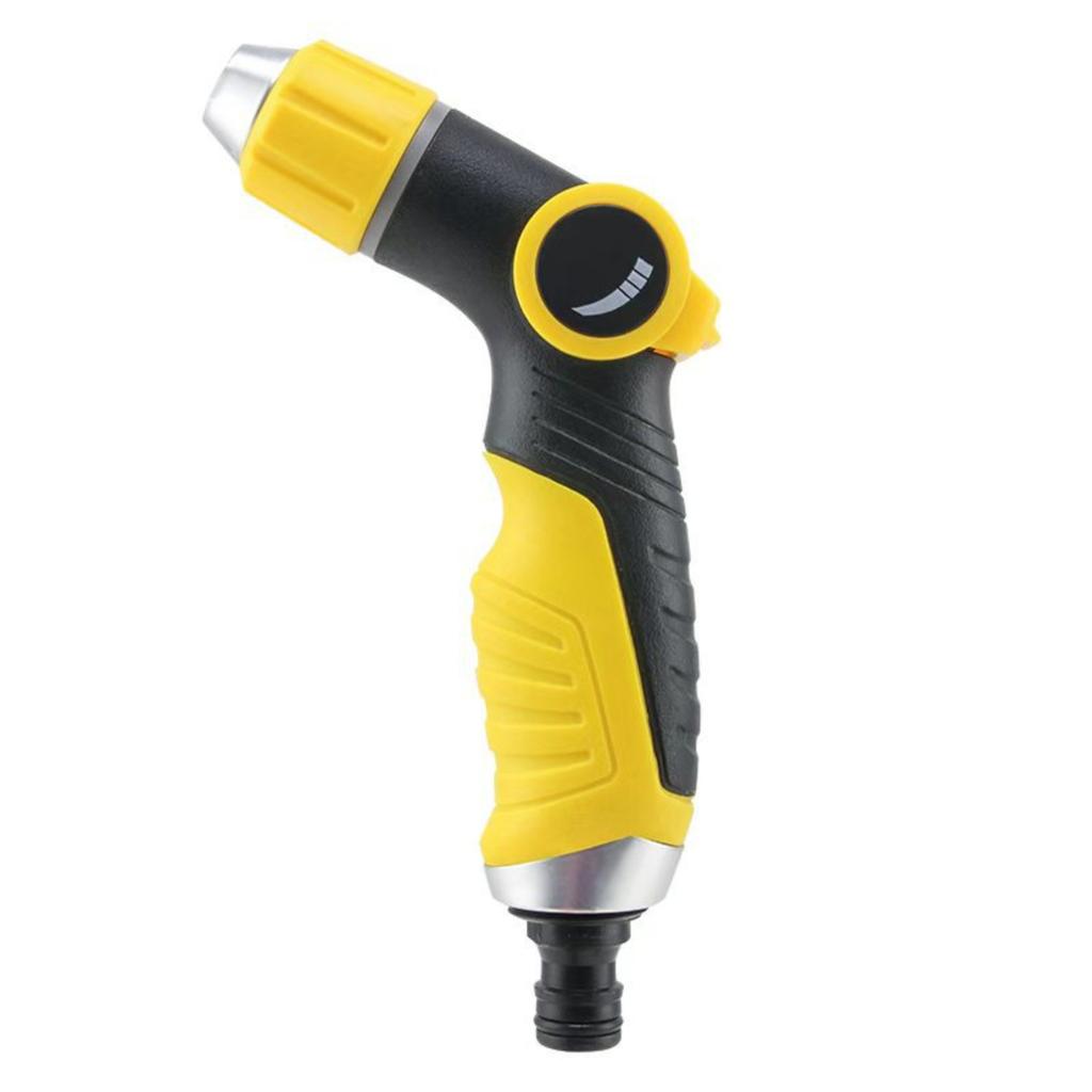High Pressure Household Water Spray Nozzle Adjustable Garden Hose Watering Gun for Car Washing Cleaning Windows and Outdoor Surfaces