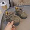Autumn Breathable Mesh Running Shoes for Kids - White, Casual, Dad Style