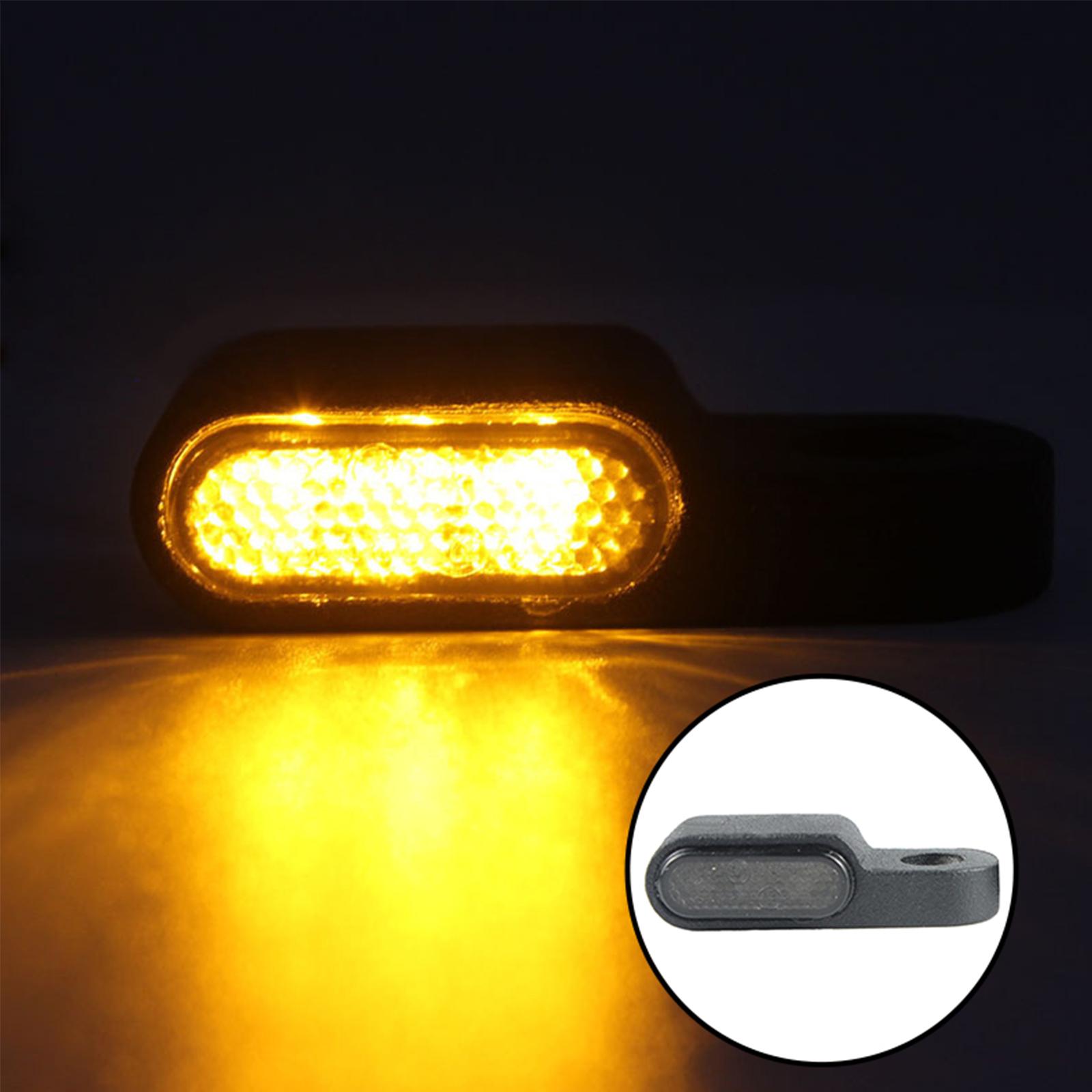 

2 Pieces 12v Mini Motorcycle Indicators Handlebar Led Light чёрный