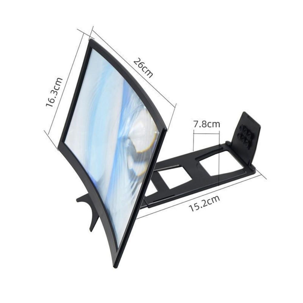 12 Inch Phone HD Screen Magnifier Fresnel Lens Expander Projector  Travel