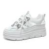 Fashion Designer Sequin Women's Hollow Casual Shoes Platform Flats Shoes Summer Breathable Increased Female Sneakers Sandalias De Mujer