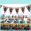 Fournitures de Décoration de Fête Thème Dragon Ball Z Vaisselle Pour Réunions d'Anniversaire Joyeuses