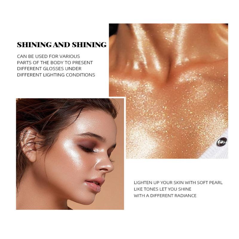 4 Color Body Glitter Spray Face Glitter Powder Highlighter Sexy Contour Blusher Moisturize Waterproof Multi-Purpose Glitter Spra